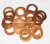 Import brass copper colored metal flat washers from China