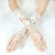 Import Bridal Accessories Vintage Fingerless Bridal Gloves Fabulous Lace Diamond Flower Glove Hollow Wedding Accessories from China