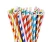 Import Bright Colors eco friendly biodegradable reusable paper straw drinking printed in bar accessories from China