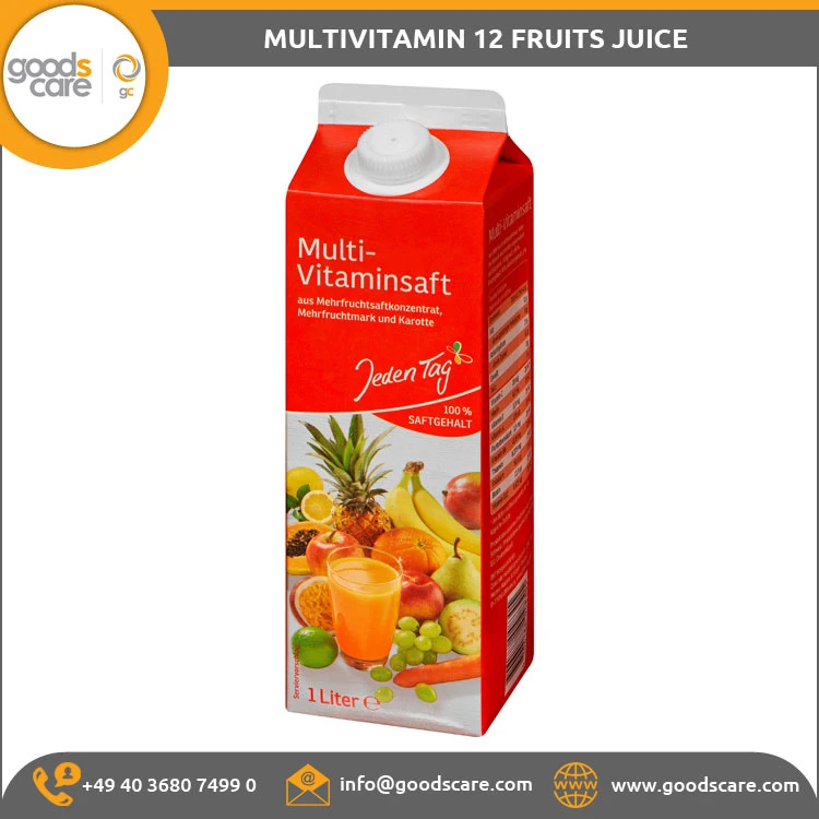 Bulk Selling Custom Label Multivitamin 12 Fruits Juice Drink Made in Germany