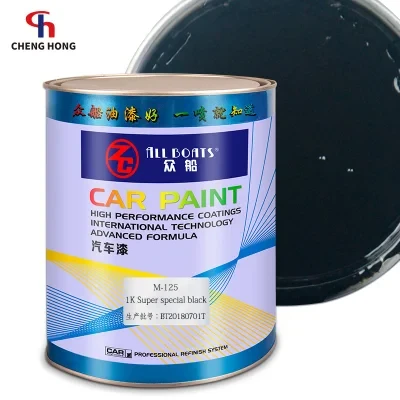 Car Refinish Pearl Color Coating Lacquer Acrylic Liquid Auto Painting 1K Super Special Black Spray Paint