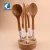 Import Cathylin Popular Design Ceramic Handle Cooking Utensil Wooden Soup Ladle Kitchen Tool Sets from China