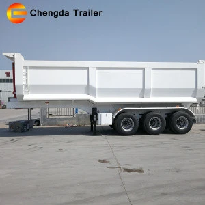 Chengda Brand factory direct selling 80T heavy rollover dump semi trailer, specializing in coal and ore