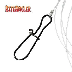Chicken Rig for Saltwater Reef Fishing Black Nickel Corrosion Resistant Circle Hooks 3&#39; Monofilament Line