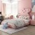 Import Child bed Girl pink color bed cartoon kid bed 1.2m 1.5m single child room storage furniture from China