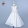 Children Clothing Girls Dresses Toddler Girls Summer Clothes Kids Apparel Girl White Dress Satin Frock Design