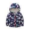 children fashion quilted and prints waterproof kids boys jackets