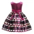 Import Childrens dresses  Bow-tie striped dresses Childrens princess skirts Costumes kids wears from China