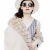 Import China brand new classic style winter women woolen woven cashmere scarf custom rabbit fur scarf from China