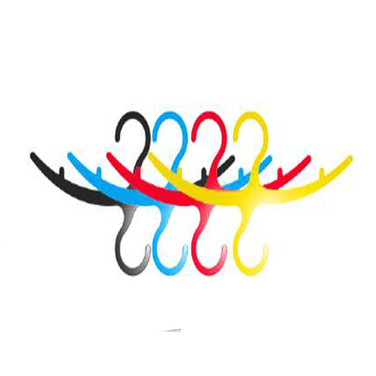 China Factory Colorful And Customized Adult Plastic Hanger With Two Hook