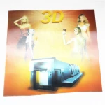 China factory Customized size irregular Fashion Design  plastic cards printing 3D lenticular print card