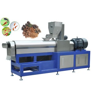 China Large Capacity Twin Screw Extruder Factory Price Pet Food Processing Floating Fish Feed Pellet Machine
