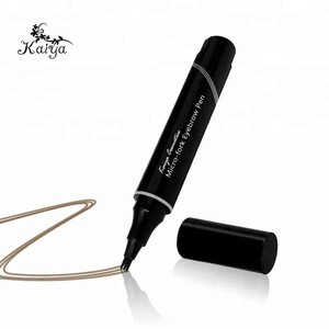 China Makeup Supplier Private Label 4 points 3 Tip Brow Pencil Forked 3d Waterproof Liquid Eyebrow Microblading Tattoo Pen