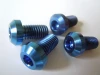 China supplier Gr5 titanium blue Fasteners Screws