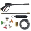 China Supplier Pressure Washer Gun 2000 Psi Power Washer Lance Car Washing Spray Gun With Extension Wand And 8m Hose Nozzle Sets