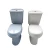 Import Chinese Ceramic Bathroom Sanitary Ware Tolet / Wash Down Two Pieces toilet Economic ceramic toilet  bathroom cheap wc from China