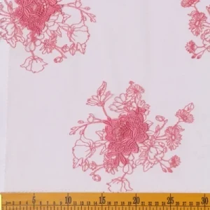 Chinlon Mesh Floral Lace Fabric Embroidery Thread for Lingerie and Underwear