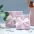 Import Christmas black wine packaging hard squar box wedding gift box with ribbon bow from China