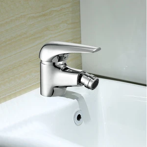 Chrome Bathroom Bidet Shower Set  Faucet Deck Mounted Single Hole  Spout 360 Rotation  Hot Cold Mixer Basin Sink Faucet