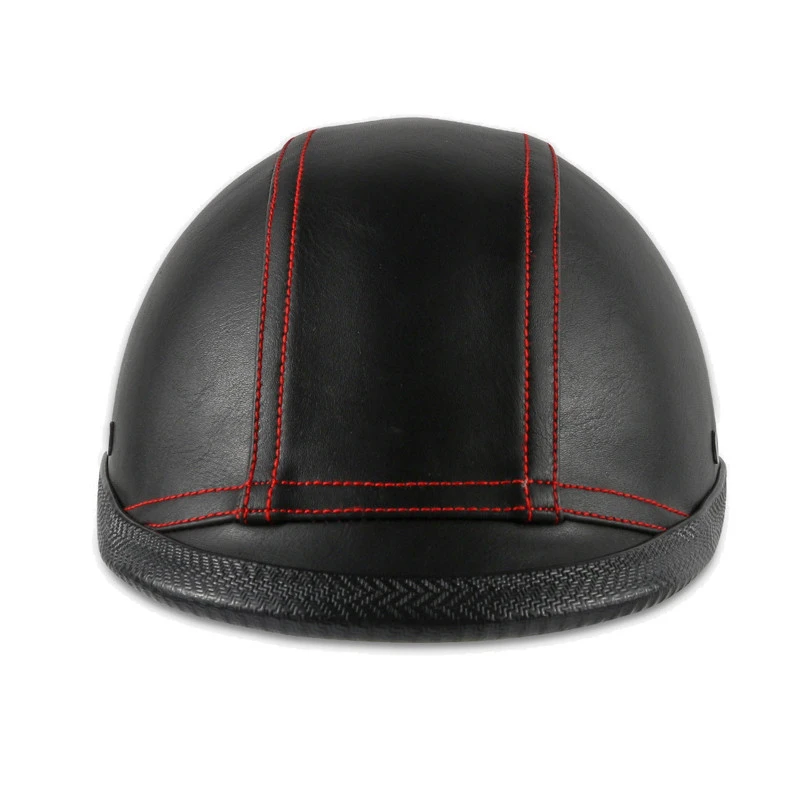 classic ABS half face motorcycle retro vintage leather helmet for motorcycle