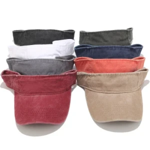 Classic Blank Washed Golf Running Top Empty Sports Sun Visor Caps