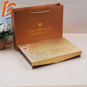 Classic Gold Ballotin Chocolate Gift Box chocolate packaging box