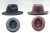 Import Classic man triangle dent formal fedora hat from China