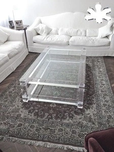 clear acrylic coffee table with heels or waterfall coffee table acrylic with legs  acrylic coffee table set