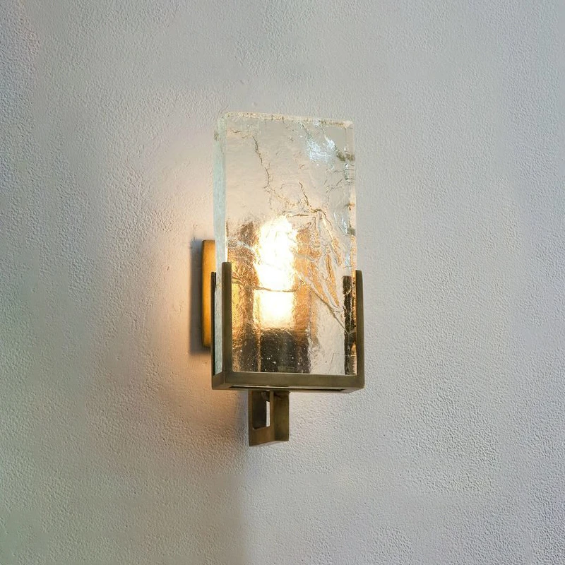 clear glass long wall lights indoor modern lamp decorative sconce light wall