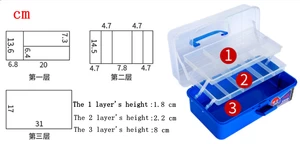 Clear Plastic Tool Box With Different Colors