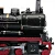 Import Collectible retro red wheels black iron railroad train steam locomotive model from China