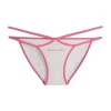 color blocking 5a antibacterial pure cotton low waist breathable underwear belt  girl triangle pants beach bikini
