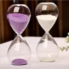 Colorful 2 hours big hourglass / 120 minute glass sand timer for decoration timer