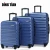 Import Colorful 3 Pieces Set Travelling Bag Lightweight Trolley Suitcase ABS Trolley Luggage Set from China
