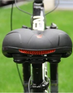 Comfortable bicycle seat cushion Wide bicycle saddle memory foam padded soft bicycle cushion with double absorption shock-absorb