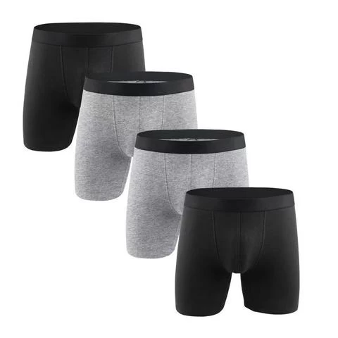 Comfortable OEM ODM Logo Custom Men Underwear Boxer Shorts Mens Briefs Classic solid Cotton stretch Briefs boxers shorts Open