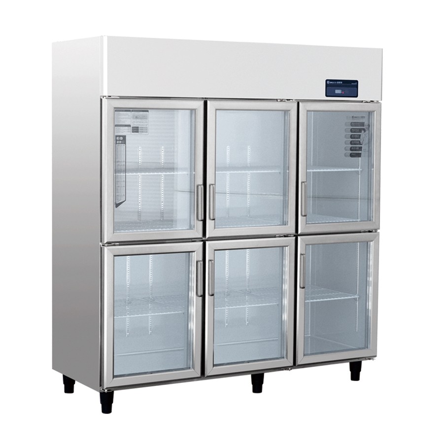 Commercial 6 glass Doors upright display freezer in Refrigeration Equipment,Upright freezer deep freezer with CE