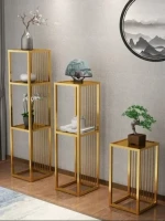 Commercial Florist Shop Garden Decorative Flower Plant Pots Display Stand Artificial Flower Display Rack