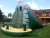 Commercial inflatable palm tree water slide toboganes inflables acuaticos big water slides with climbing wall for sale venta de