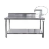 Commercial Kitchen Restaurant Equipment Stainless Steel 2-Tier Kitchen Table
