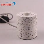 Concrete Stone Terrazzo Decorative vintage table bulb base E27 lamp holder