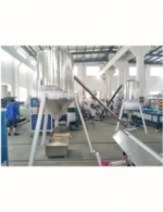 Conicanl twin screw extruder for PVC plastic granule raw material making machine