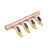 copper manifold for floor heating system