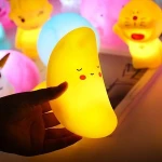 Creative cute bunny night light battery model luminous decoration moon night light Valentine's day gift small table lamp