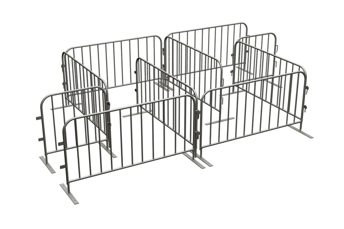 Crowd Control Temporary Isolation Hot-dip Galvanized Movable Parking Lot Fence Vertical Barricade Fence