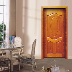 Custom Classic Building Apartment House Room Interior Solid Wood Flat Front Wood Door Teak Wood Single Door Design