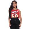 Custom customized logo summer crop top sleeveless mesh basketball jersey shirt generic basketball jerseys uniforms women shirt