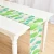 Import Custom decoration table runners digital printing green leaf burlap table runner  size 30*160cm from China