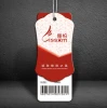 Custom design fashional paper garment hang tag for clothing