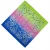 Import Custom design ombre rainbow printed square cotton Paisley sports bandana from China